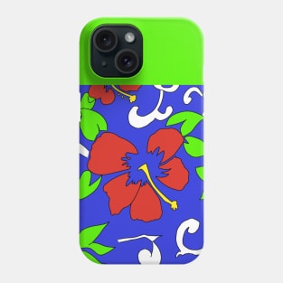 Bright Tropical Red Hibiscus Phone Case