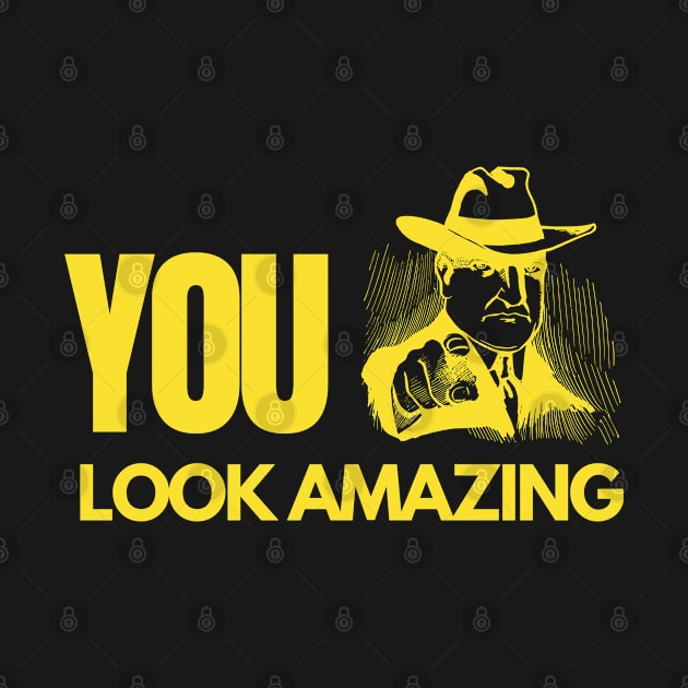 You Look Amazing Yellow Pointing Guy Confidence Boost Quote by Millionaire Quotes