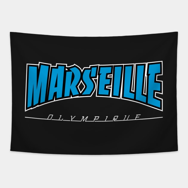 Marseille Fans Tapestry by lounesartdessin