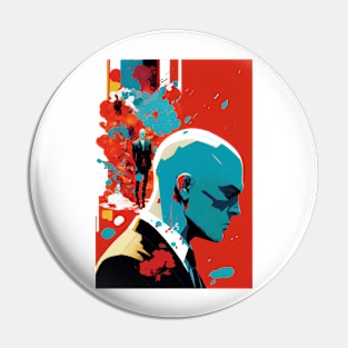 Agent 47 from Hitman drawing Pin