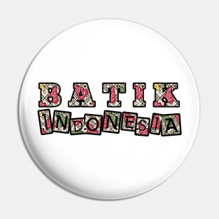 Batik Indonesia Colourful Pin