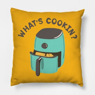 What's Cookin? Air Fryer Graphic Pillow