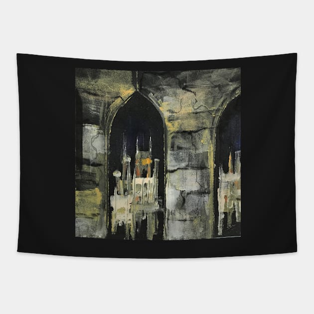 Temple Memories VII Tapestry by artdesrapides