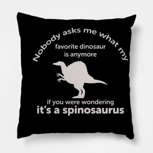 Spinosaurus grown up favorite dinosaur Pillow