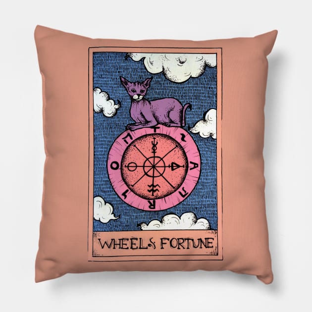 Wheel And Fortune Pillow by dezintegracija