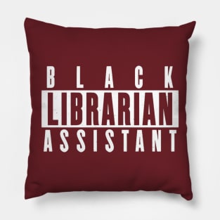 Black Librarian Assistant Pillow