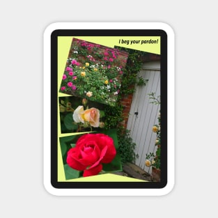 Rose Garden Collage Magnet