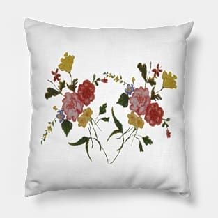 Old Japanese Flower Pillow