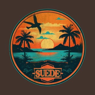 Retro Vibes - Suede T-Shirt