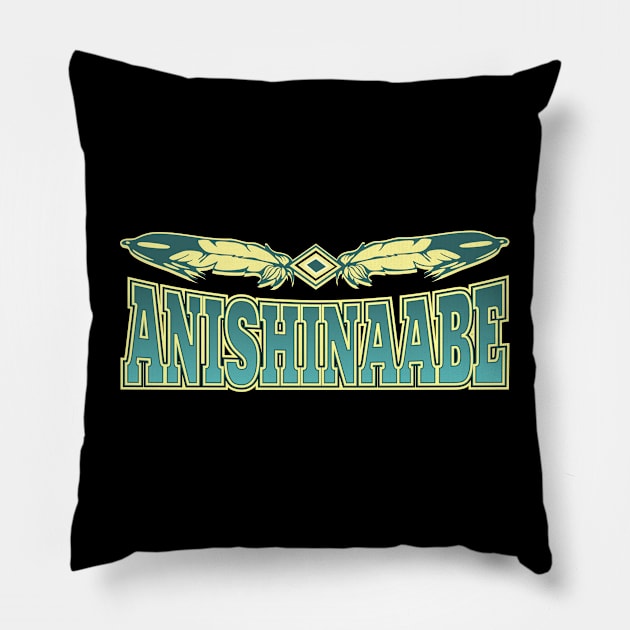 Anishinaabe Tribe Pillow by MagicEyeOnly