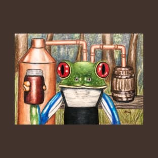 "Moonshine Frog" Frogs After Five collection T-Shirt