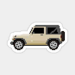 Jeep Wrangler Pixelart Magnet