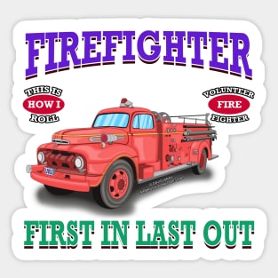 Truck Driver Trucker Fire ice road Truckers Gift Sticker