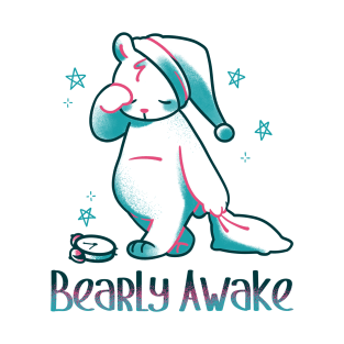 Bearly Awake Kawaii Bear by Tobe Fonseca T-Shirt