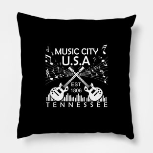 Nashville TN, Country Music Tee, Music City USA Pillow