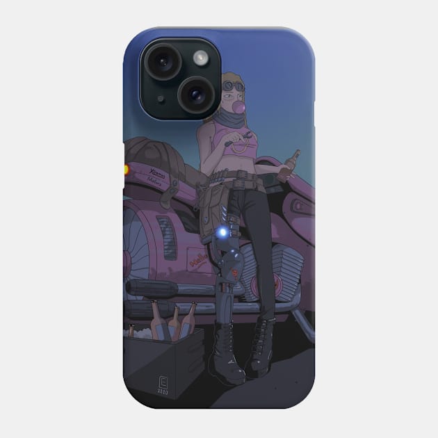 Cyberpunk Girl Phone Case by unicornipple