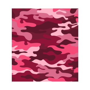 Camouflage Pattern Pink Girl Soldier War T-Shirt