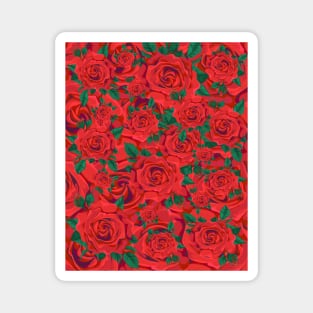 Red Roses Design Magnet