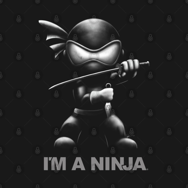 I'M A NINJA on Black by imaninja