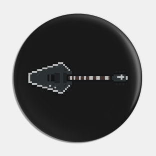 Pixel Graveyard Coffin Guitar Pin