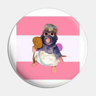 Ratatouille Sapphic Rights Pin