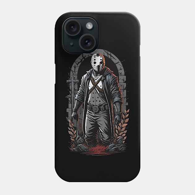 Noir Voorhees Phone Case by DeathAnarchy