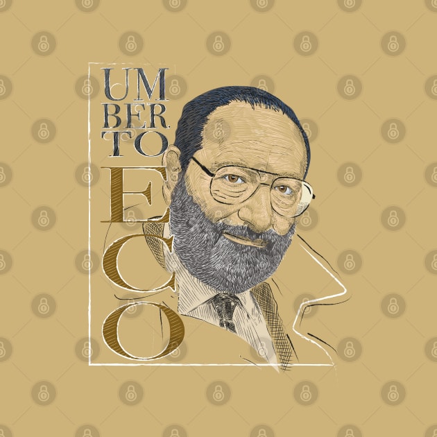 Portrait of Umberto Eco by Slownessi