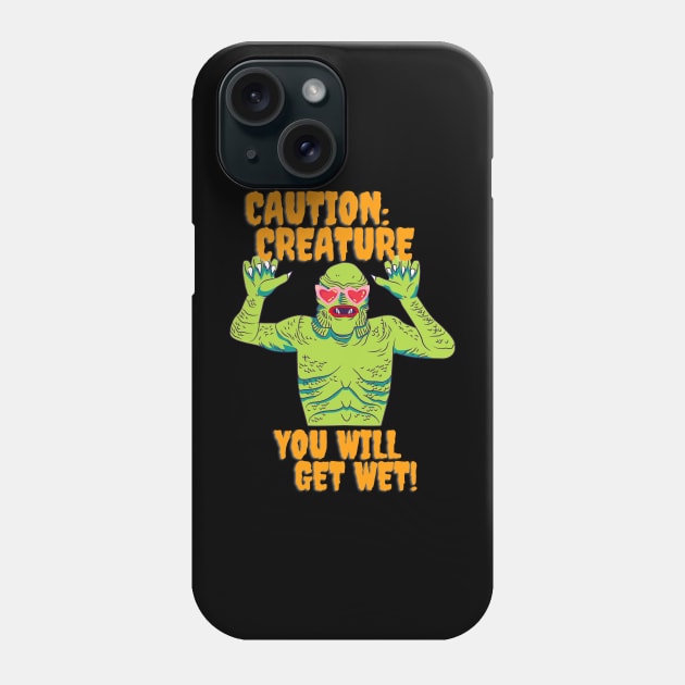 Caution: Creature Phone Case by Ghoulverse