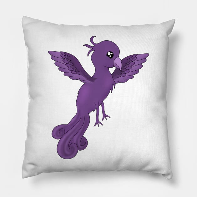 MHC FP Purple Phoenix (Plain) Pillow by maya-reinstein