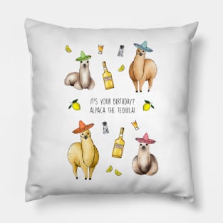 Alpaca the tequila #2 Pillow