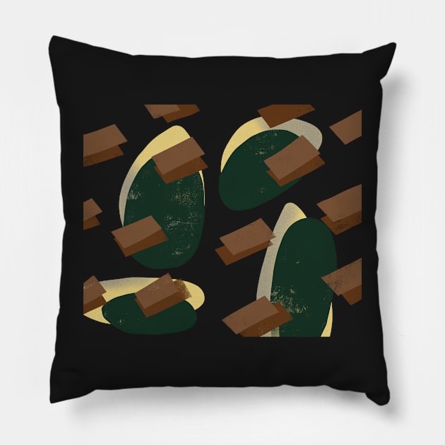 Abstract geometrical pattern number 5 Pillow by Pacesyte