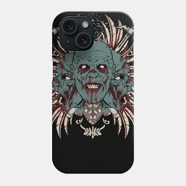 Three Face of Monsters Phone Case by asokabudaya