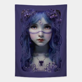 Magical and Enchanting Fantasy Lavender Witch Tapestry