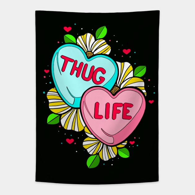 Huggable Thug Tapestry by InkyMcStapleface