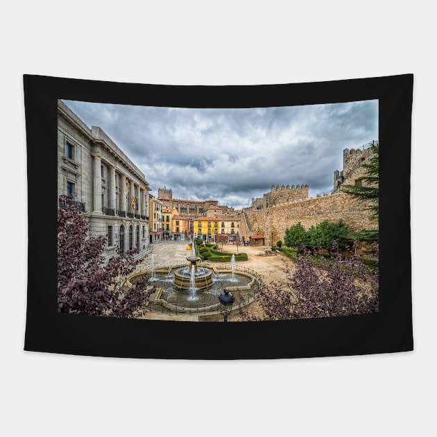 San  Geronimo Street, Avila Tapestry by JJFarquitectos