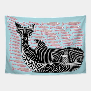 Orca Dreams the Salmon Tapestry