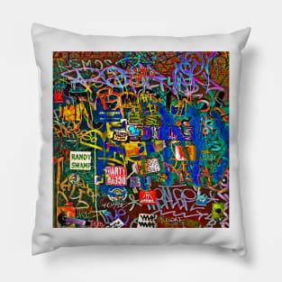 New York Graffiti #8a Pillow