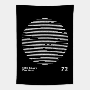 Nick Drake / Pink Moon / Minimalist Artwork Design Tapestry