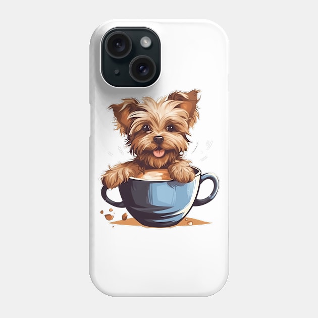 All I Need Is Coffee And My Yorkie Phone Case by Acid_rain