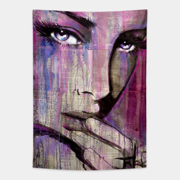 Purple days Tapestry by Loui Jover 