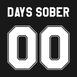 0 Days Sober Jersey (Front/Back Print) - Funny Beer Drinker T-Shirt
