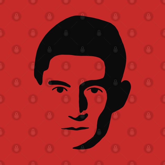 Franz Kafka Minimal Stencil Portrait by isstgeschichte