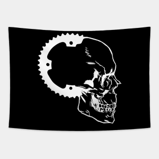 Downhill Mountainbike Skull MTB Mountainbiker Gift Tapestry