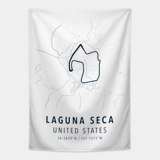 laguna seca simple map Tapestry