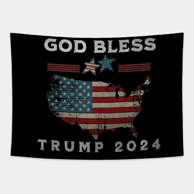 USA Trump 2024 Tapestry by VisionDesigner