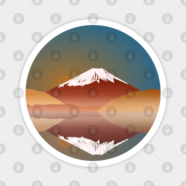 Fuji Mount Magnet by Javisolarte