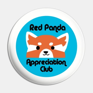Red Panda Appreciation Club Pin