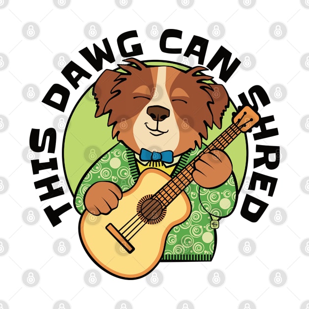 This Dawg Can Shred Guitar by Sue Cervenka