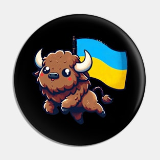 Ukraine Bison Dancing Pin