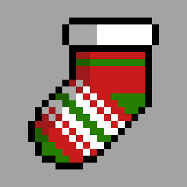 Cute Christmas socks pixel by Pixelo